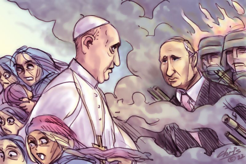 pope francis cartoon
