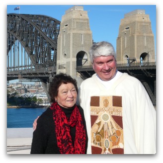 Fr Frank Brennan with Elsie Heiss, Leader, Aboriginal Catholic Ministry, Sydney